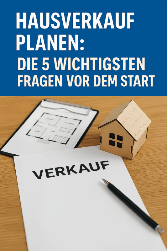 Immobilienverkauf planen "