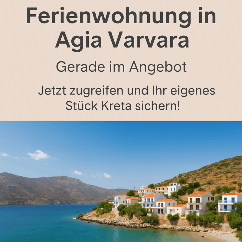 Kaufangebot auf Kreta Agia Varvara