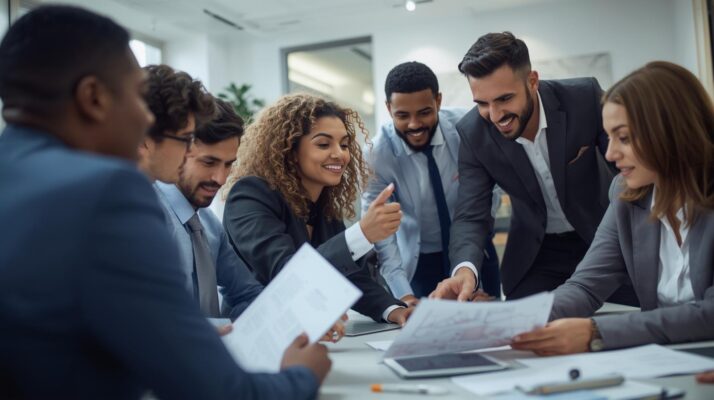 Immobilienmakler beraten sich